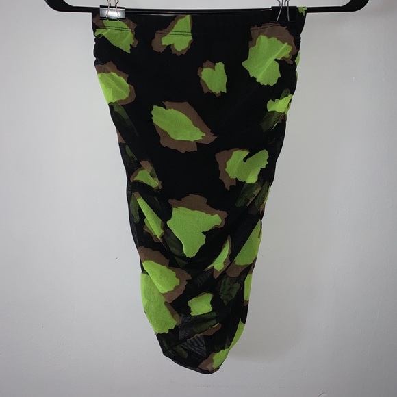 Neon 2 Piece Crop Top and Skirt Set - Picture 5 of 5